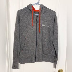 Orangetheory Zip Up Hoodie Heather Gray Orange Size Small